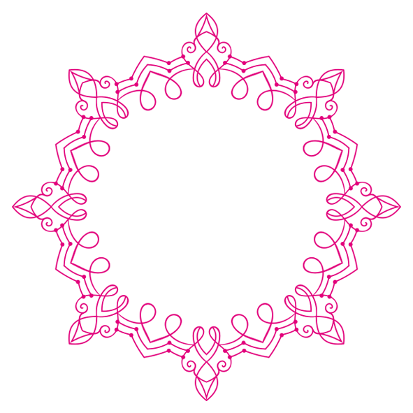 Ornament zart pink